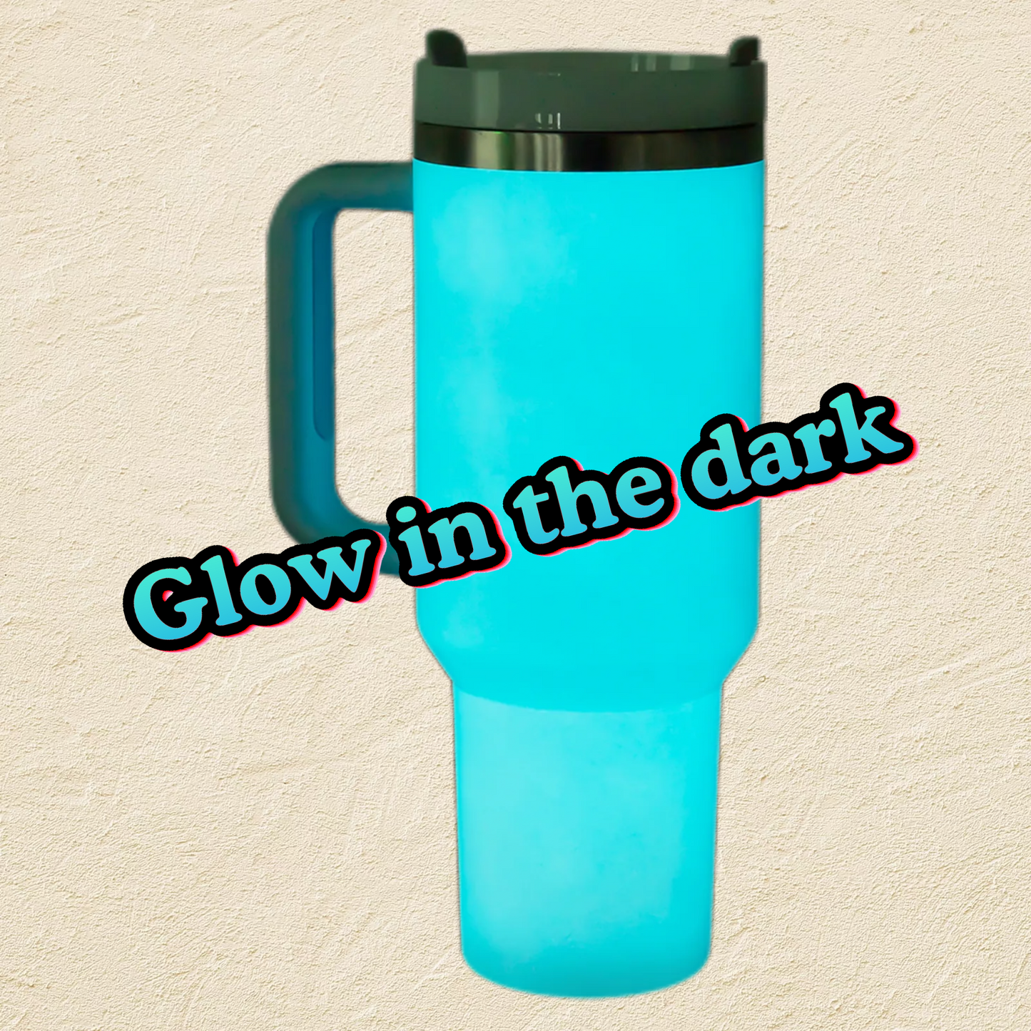 40 oz Stainless Steel Glow in the Dark Engraved Tumbler