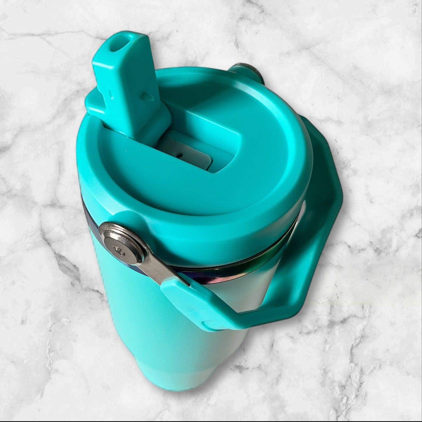 30 oz. Stainless Steel Engraved iridescent Waterbottle