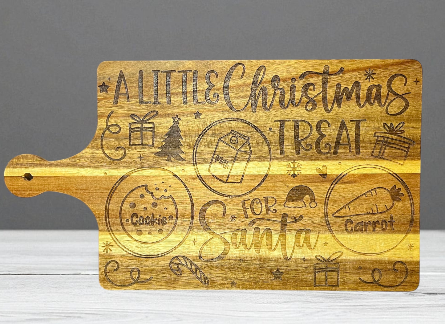 Christmas engraved cutting board