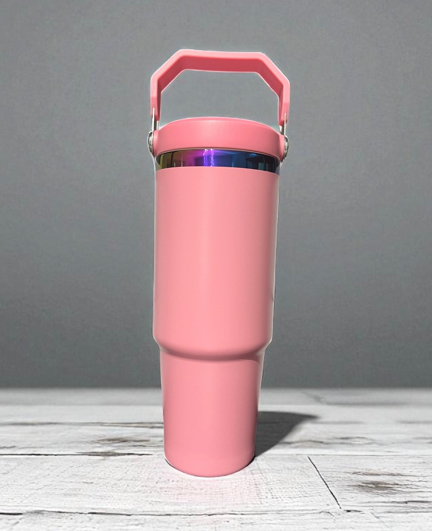 30 oz. Stainless Steel Engraved iridescent Waterbottle