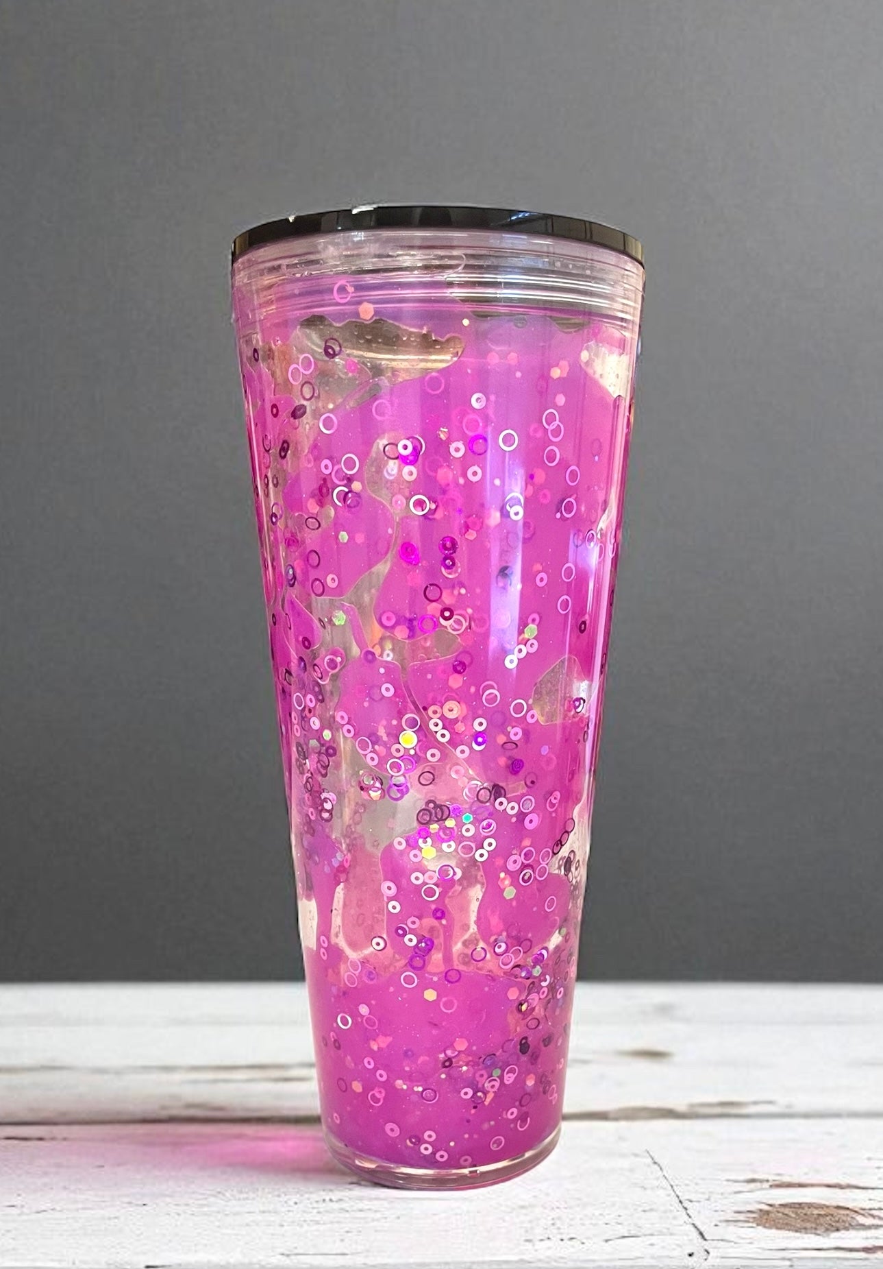 24 oz. Acrylic Snow Globe Tumbler -