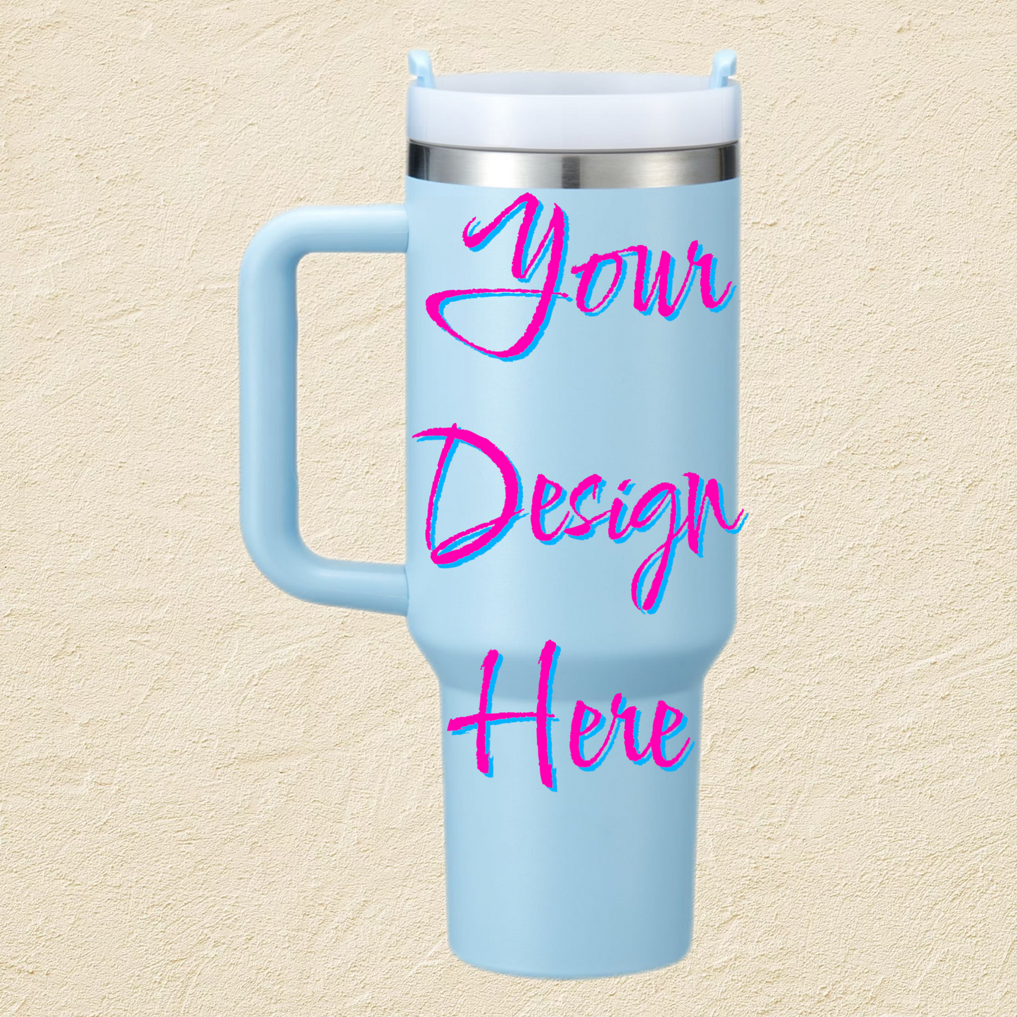 40 oz Stainless Steel Glow in the Dark Engraved Tumbler