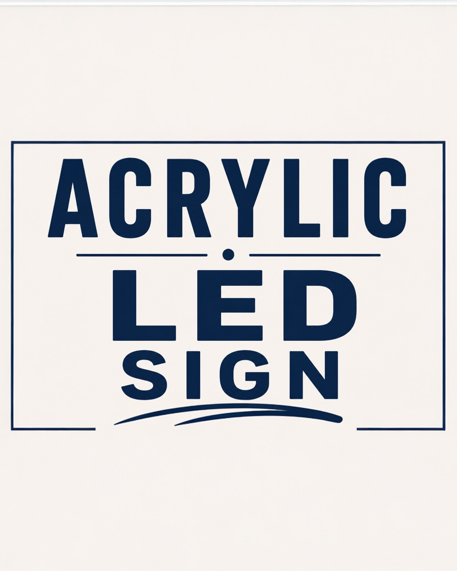 Acrylic LED signs