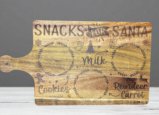Christmas engraved cutting board