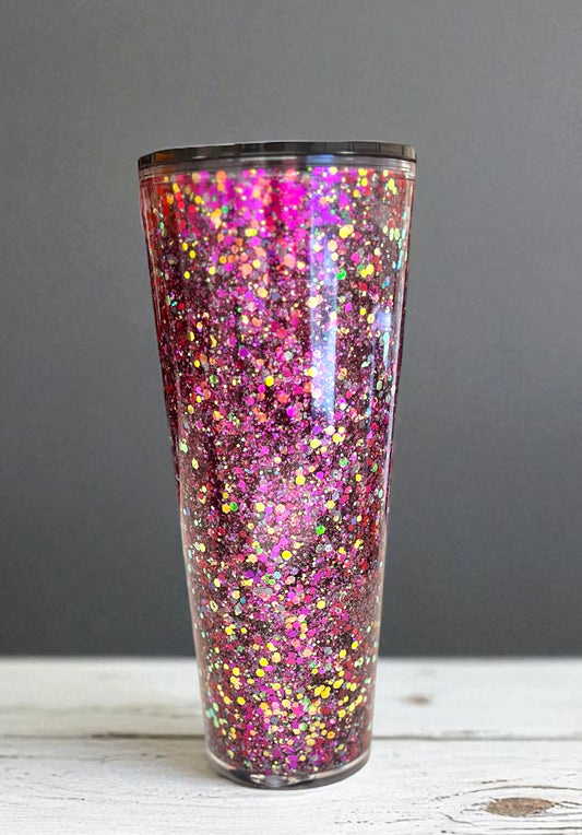 24 oz. Acrylic Snow Globe Tumbler -