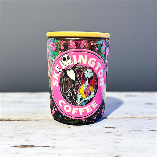 Nightmare before Christmas snowglobe glass coffee cup
