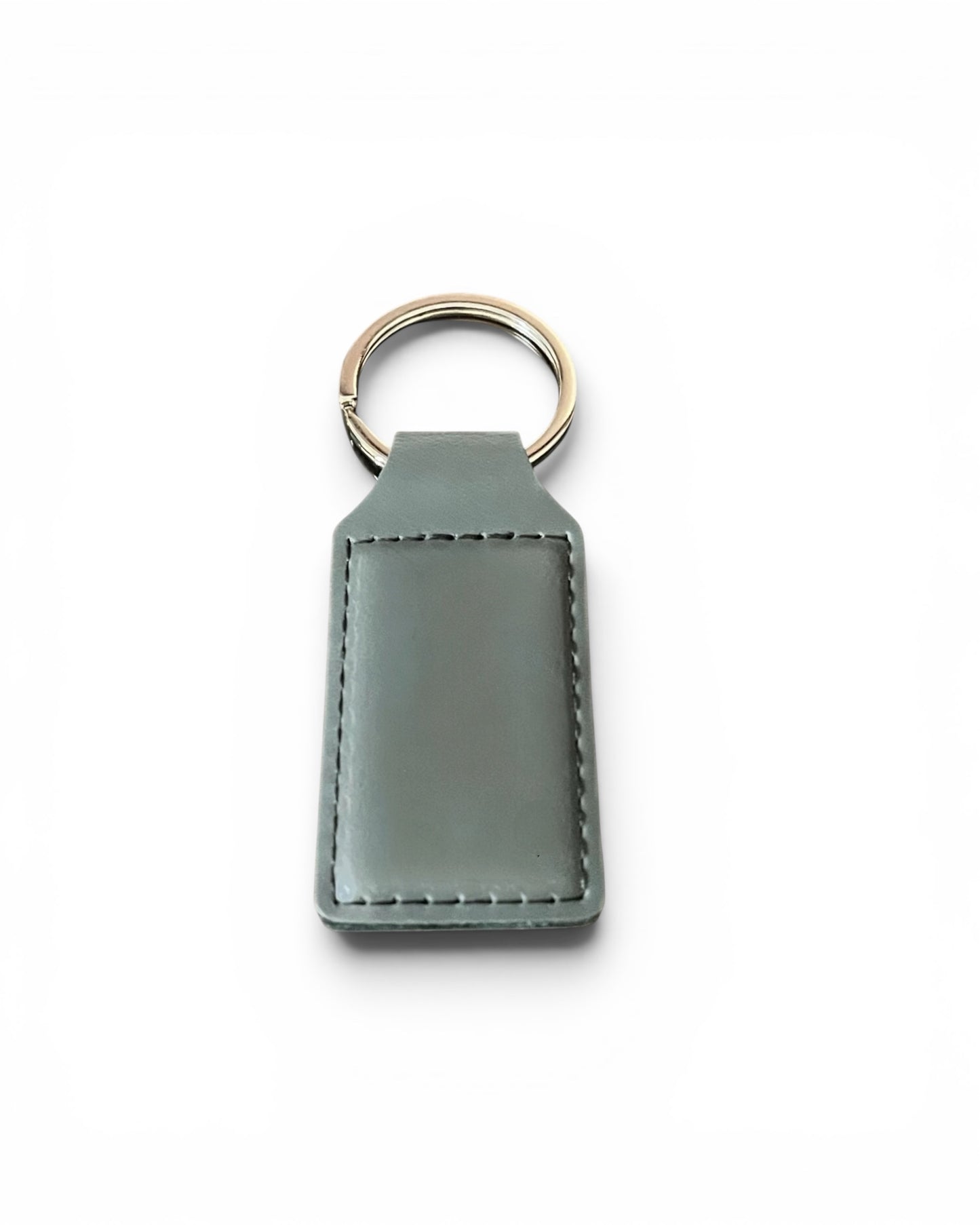 Engraved Leather Keychain