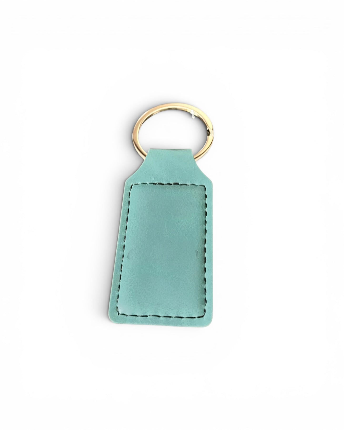 Engraved Leather Keychain