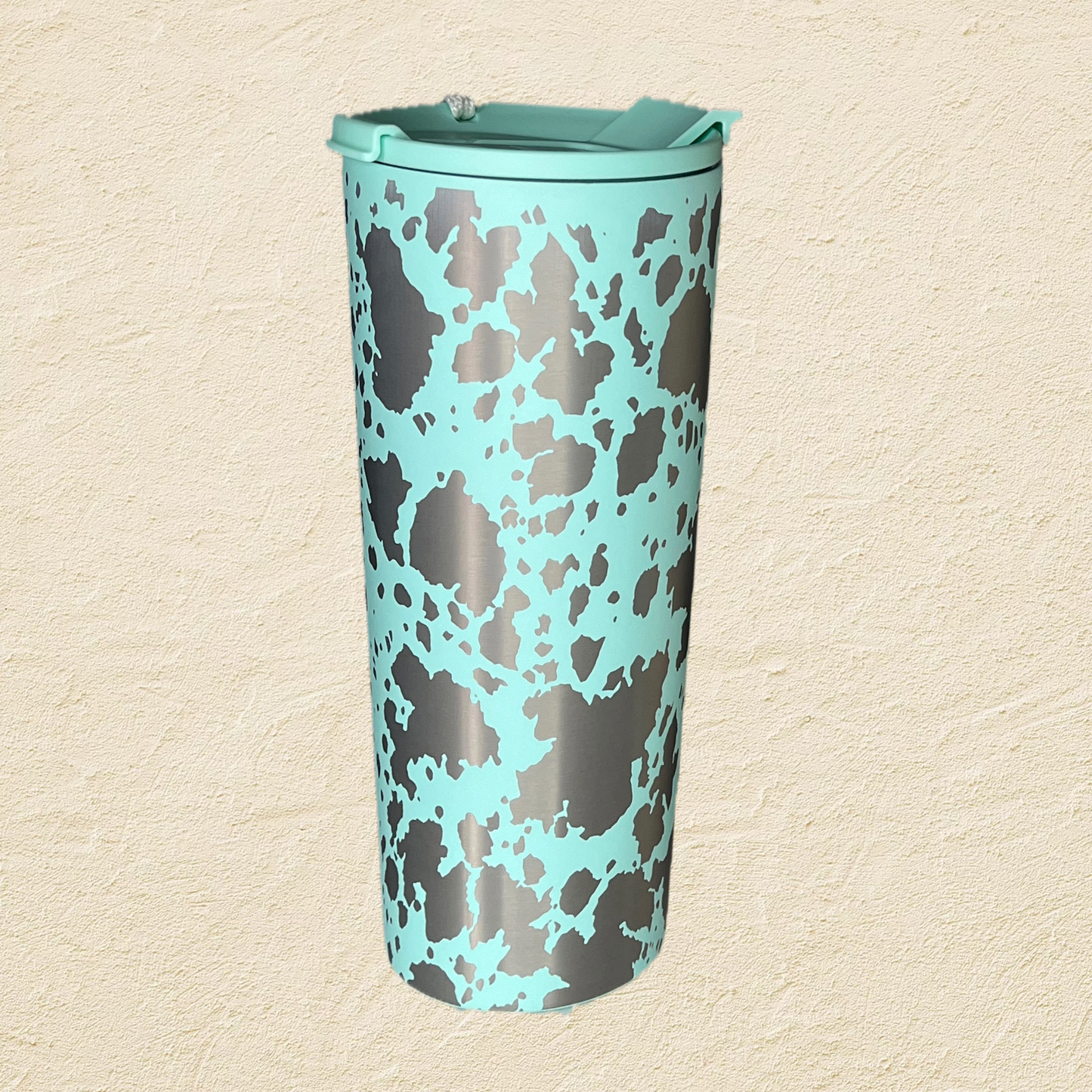 24 oz Dual Lid Stainless Steel Engraved Tumbler