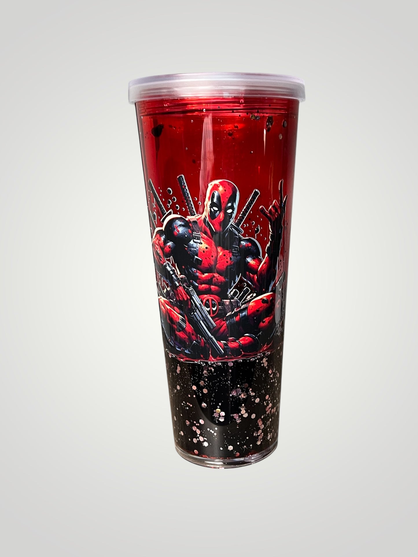 24 oz Acrylic Lava Snowglobe Tumbler
