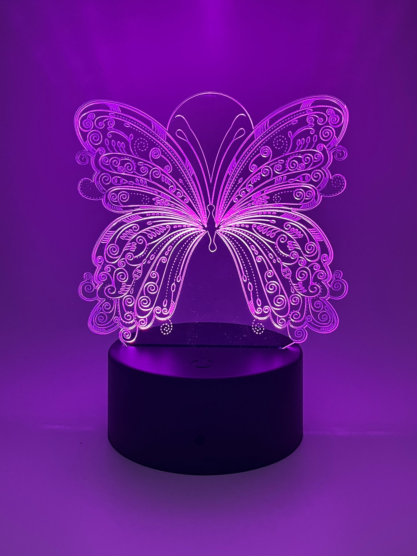 Acrylic cutout for LED light