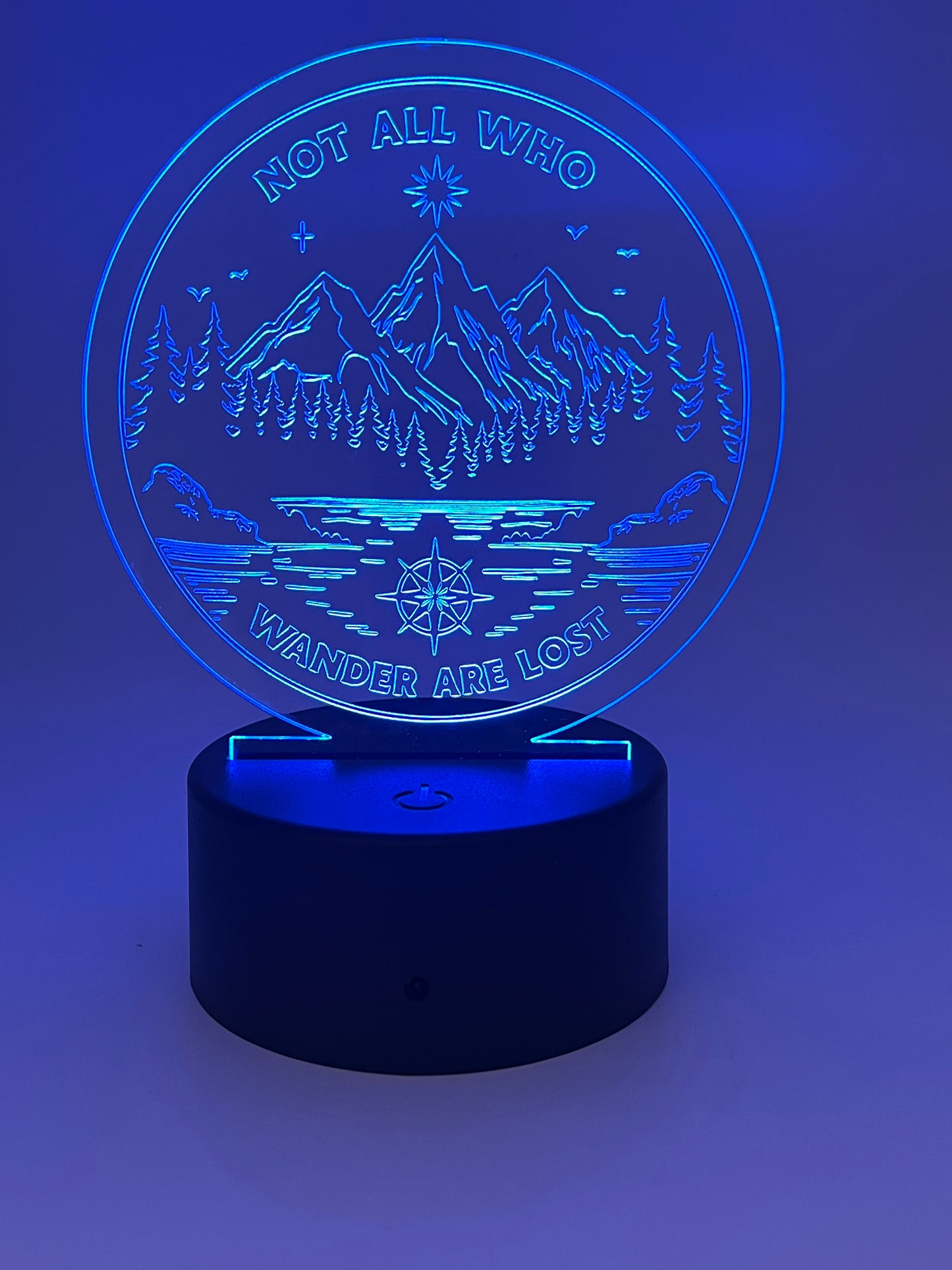 Acrylic cutout for LED light