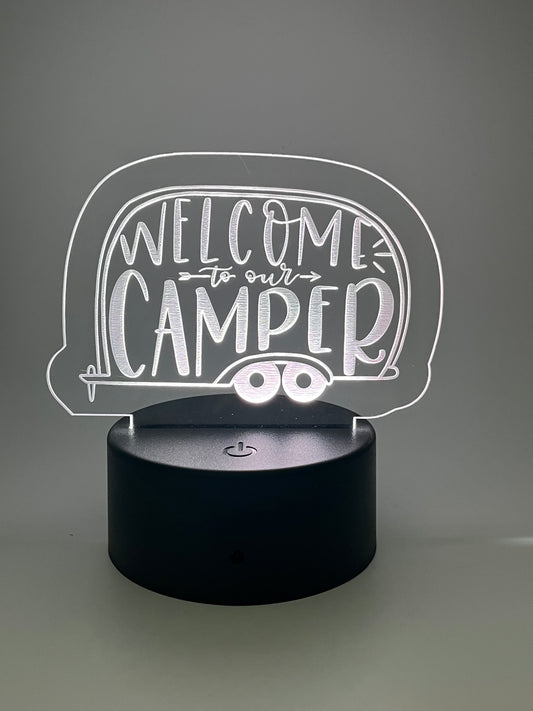 Acrylic cutout for LED light