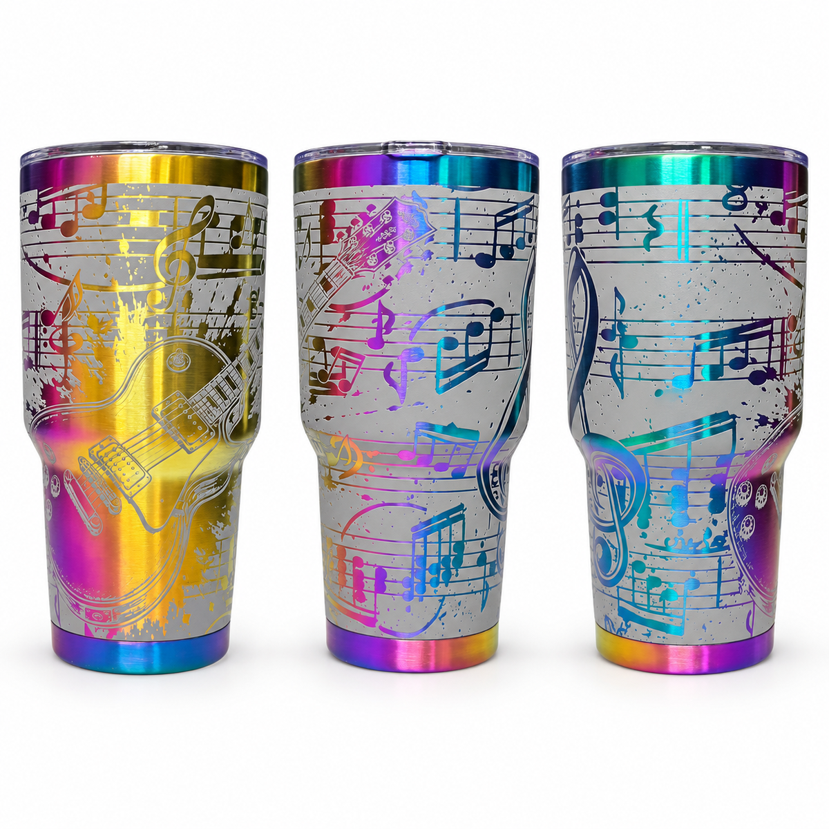Music & Guitar Engraved Tumbler – 30 oz