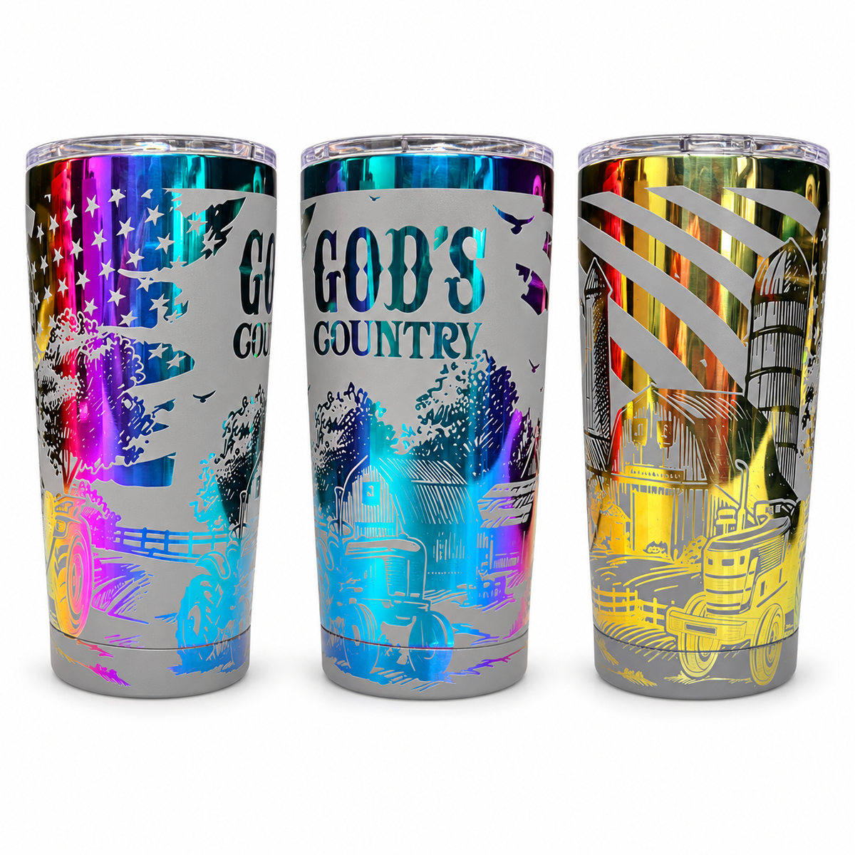God’s Country Farm Engraved Tumbler – 20 oz